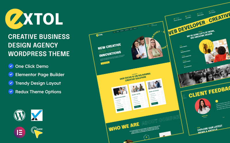 Extol – téma WordPress pro kreativní obchodní agenturu