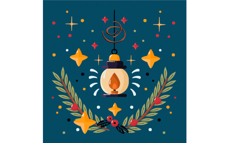 Joli fond avec illustration de lumière de Noël