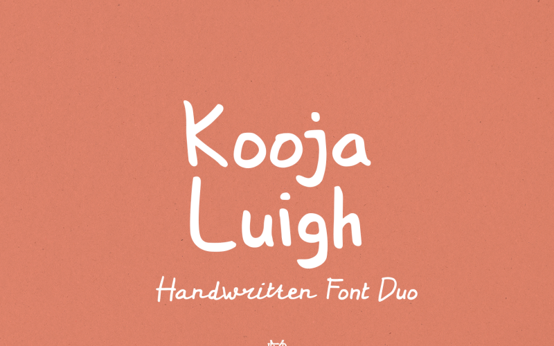Kooja Luigh kézzel írt betűtípus-duó