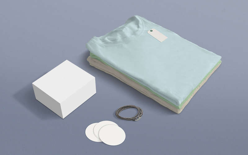 Mockup del marchio di camicia a banana verde