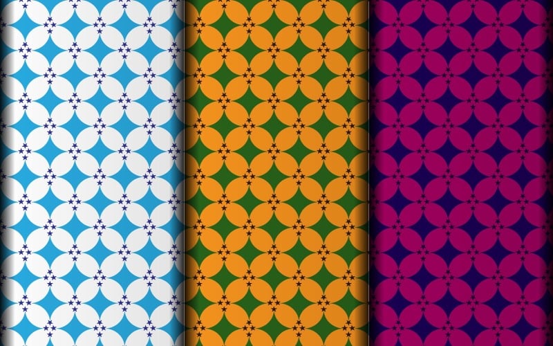 Modèle de conception de motif géométrique de style fleur vectorielle