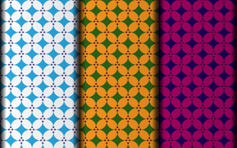 Modello di disegno del modello geometrico di stile del fiore di vettore