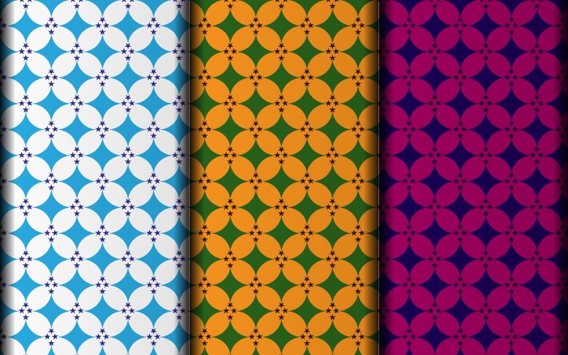 Modelo de design de padrão geométrico de estilo flor vetorial