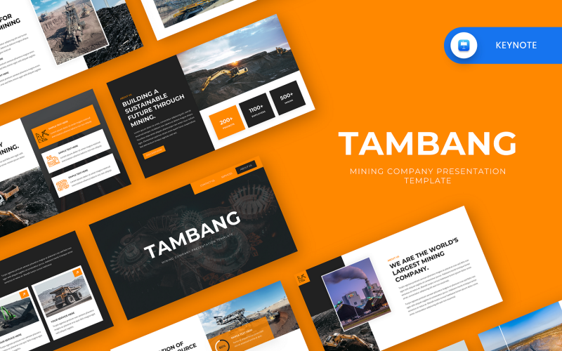 Tambang – Keynote-Vorlage für die Bergbauindustrie