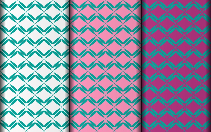 Ensemble vectoriel de motif d'élément de style fleur vecteur eps