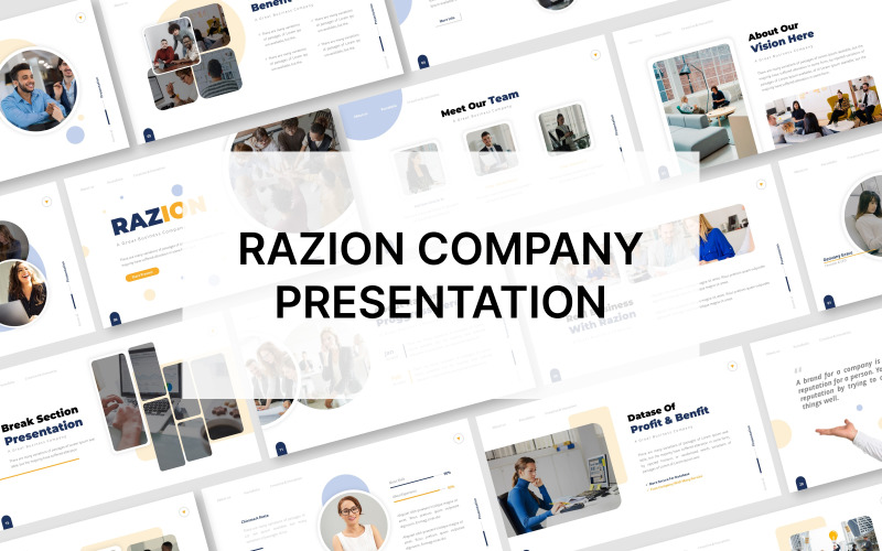 Шаблон презентации Powerpoint компании Razion