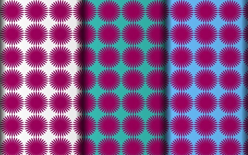 Vector set of vector eps flower style element pattern design