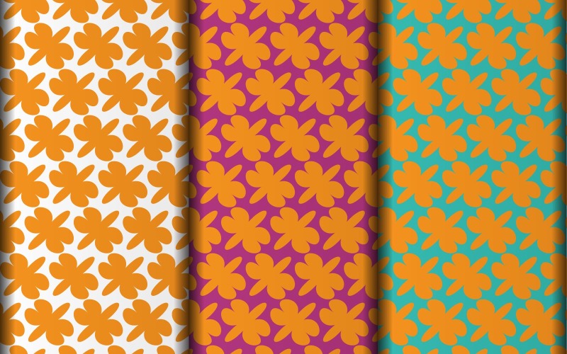 Vector uppsättning vektor eps blomma stil sömlös design