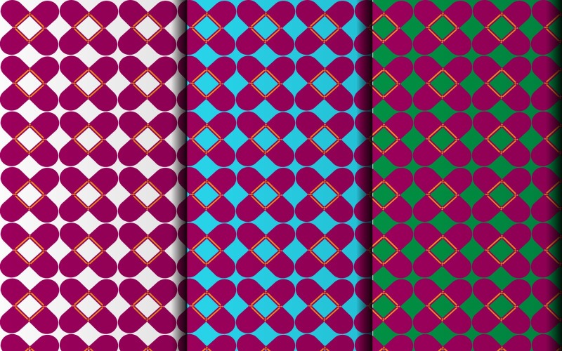 Blommig sömlös geometriskt mönster designmall