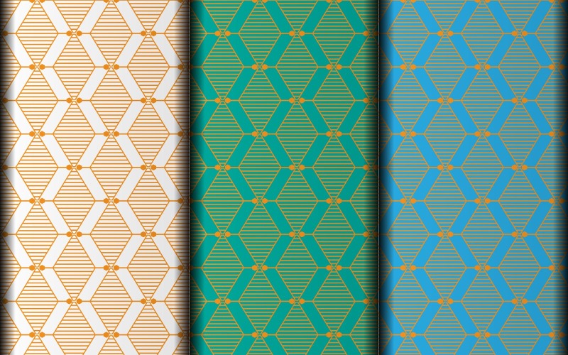 Conjunto geométrico de diseño de patrones vectoriales