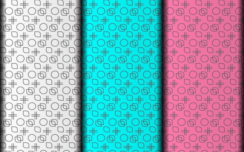 Design minimalista e senza soluzione di continuità con motivi vettoriali ripetuti