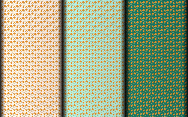 Geometrische florale EPS-Vektormuster-Designvorlage