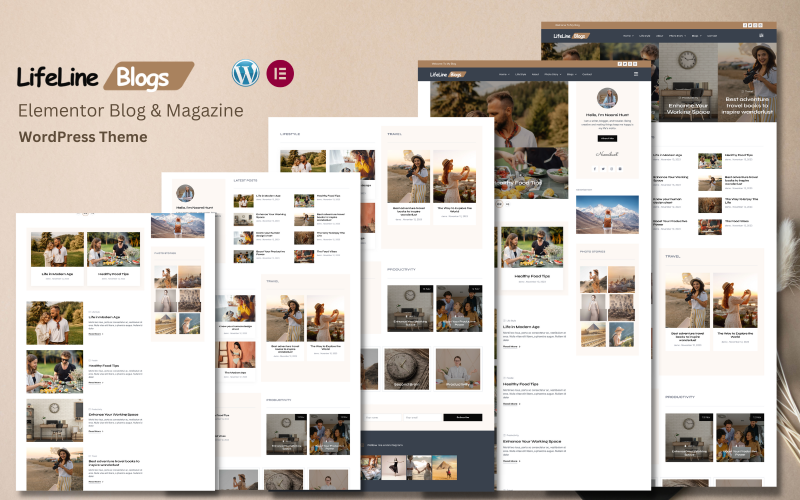 Life Line – WordPress-Theme für Elementor-Blog und -Magazin