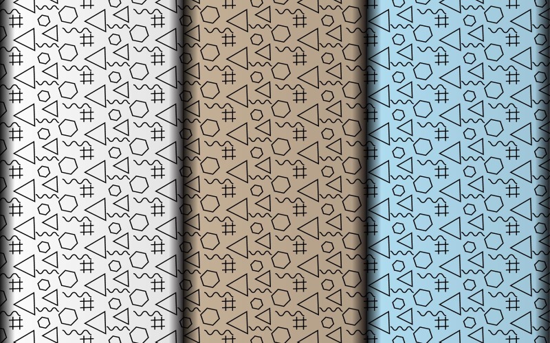 Modello di disegno geometrico floreale vettoriale