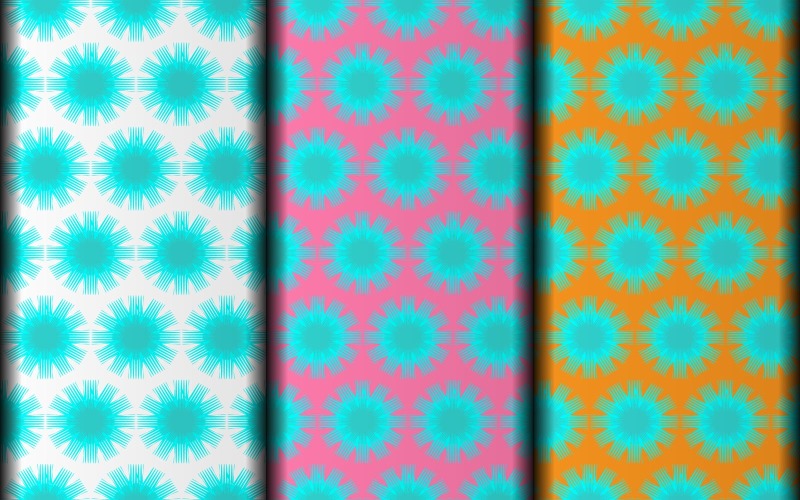 Naadloze geometrische bloemen vector eps patroon ontwerpsjabloon