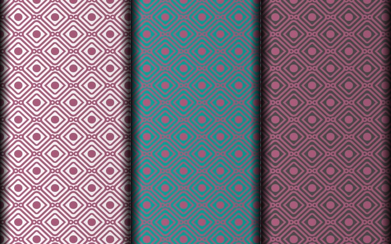 Nahtloses geometrisches Vektor-EPS-Blumenmuster-Design