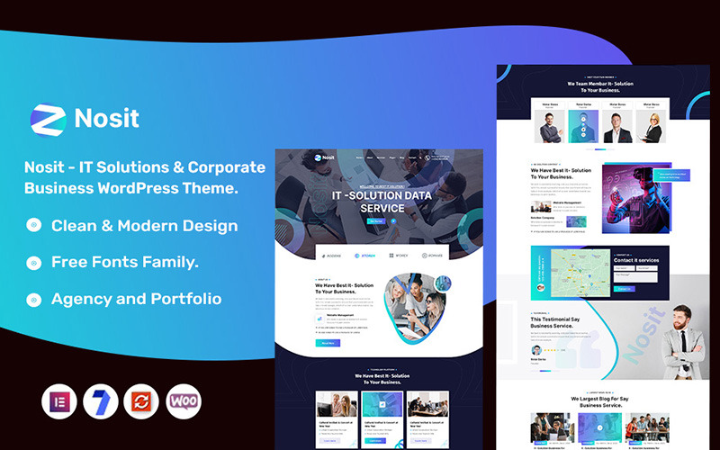 Nosit Tema de WordPress para soluciones de TI y empresas corporativas