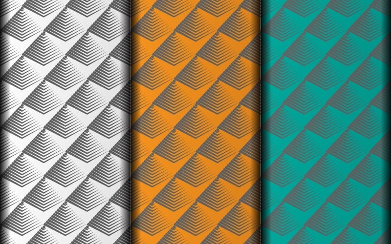 Vector geometric seamless floral eps pattern design