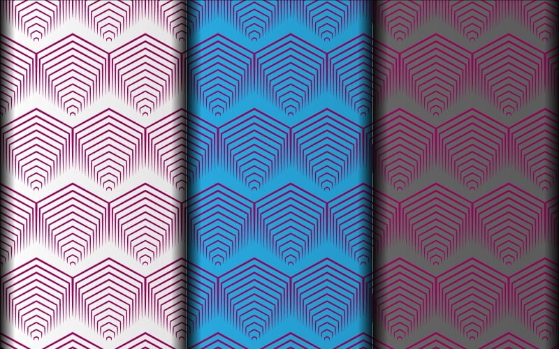 Vector geometric seamless floral pattern design