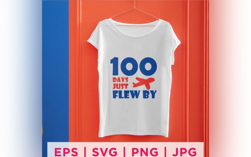 100 Days Just Flew By Zitataufkleber