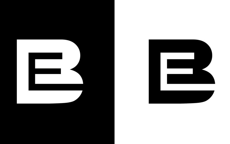 Inledande bokstav vara, eb abstrakt företag eller varumärke Logotypdesign