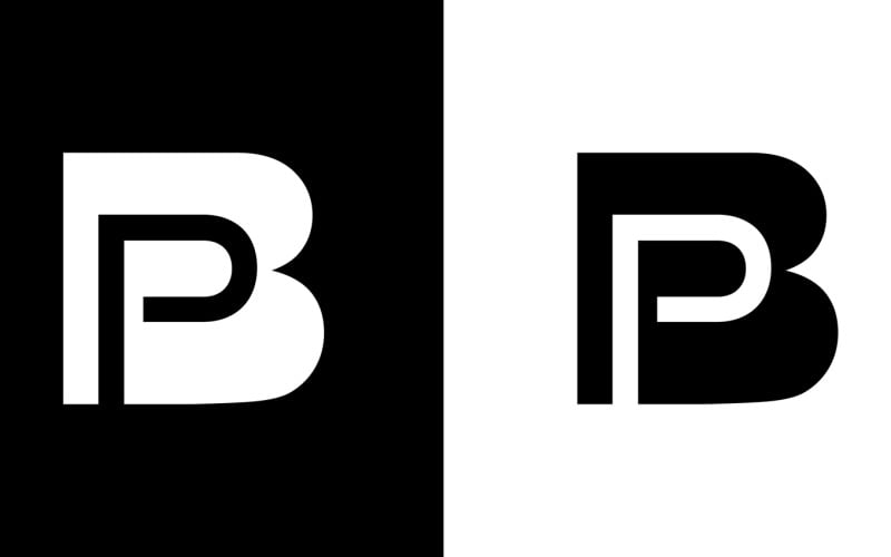 Letra inicial bp, pb resumen empresa o marca Diseño de logotipo