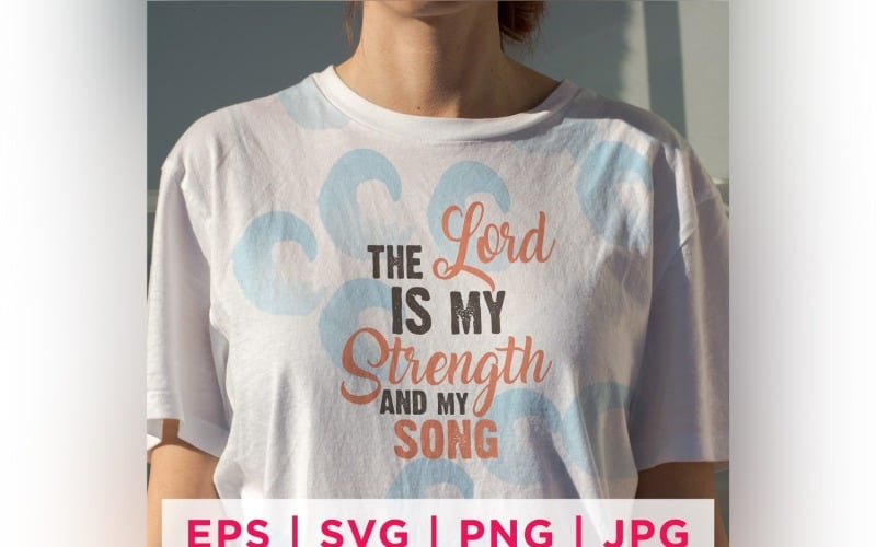 Herren är min styrka och min sångtro citat klistermärken
