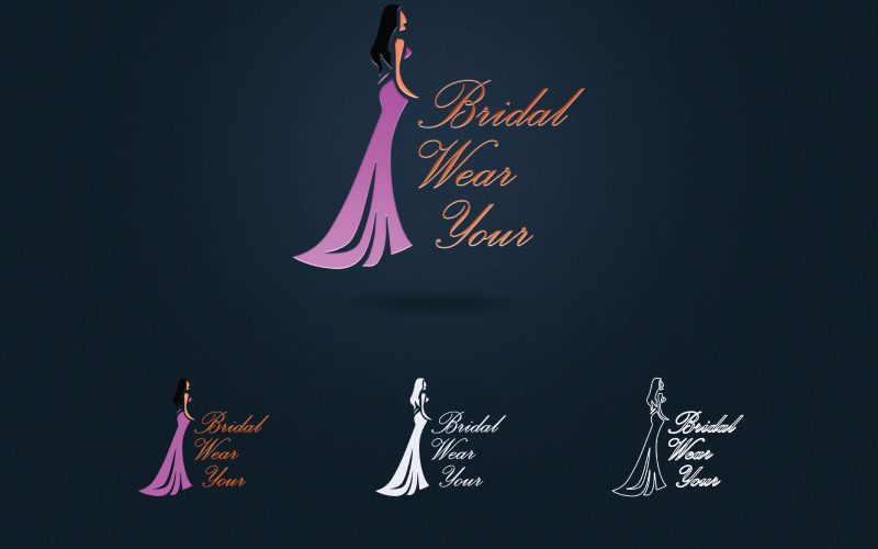 Vêtements de mariée, création de logo de votre marque