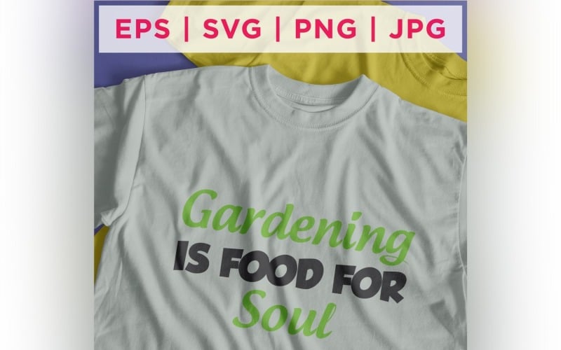 Il giardinaggio è cibo per l'anima Disegni di adesivi per giardinaggio
