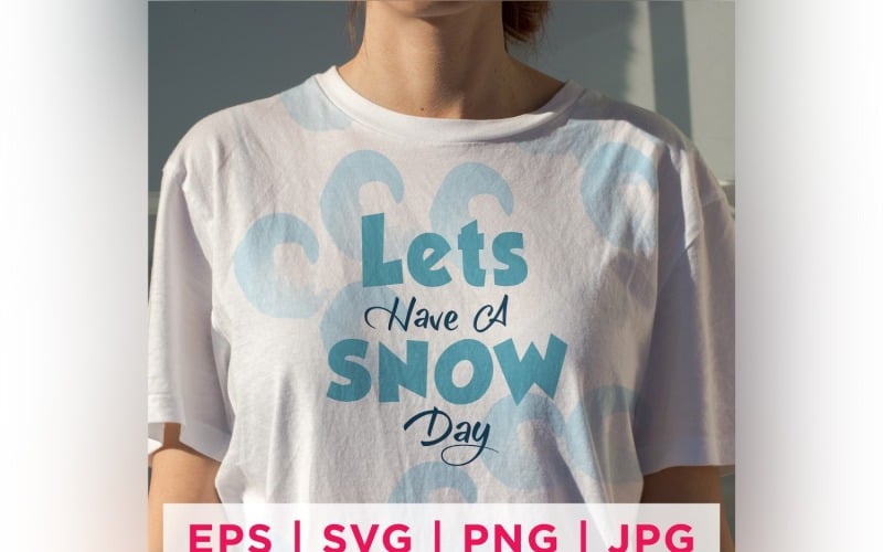 Let's Have A Snow Day Zimowy projekt naklejek