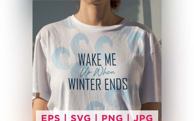 Svegliami quando finisce l'inverno Design adesivo invernale