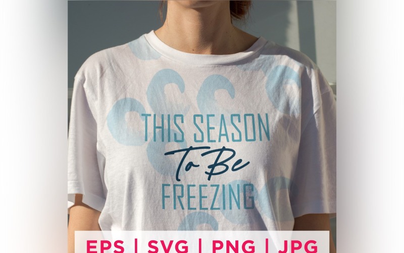 This Season To Be Freezing Winter Sticker Design