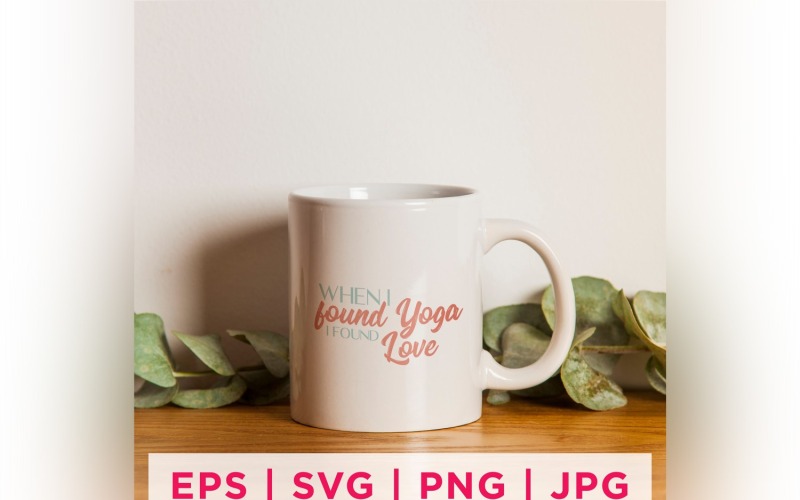 Als ich Yoga fand, fand ich Liebe zum Yoga-Aufkleberdesign