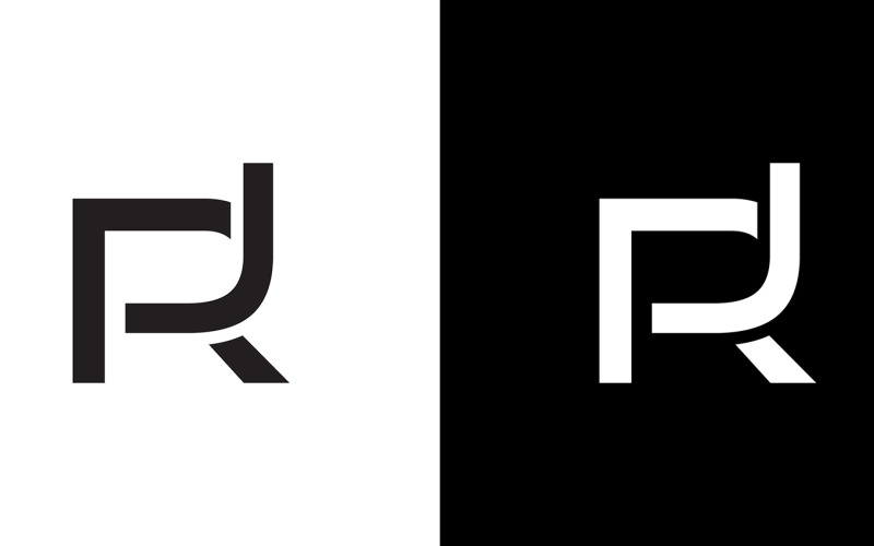 Bokstaven rj, jr abstrakt företag eller varumärke Logo Design