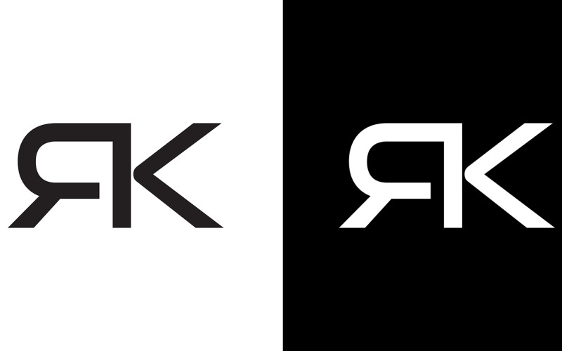 Буква rk, kr абстрактная компания или дизайн логотипа бренда