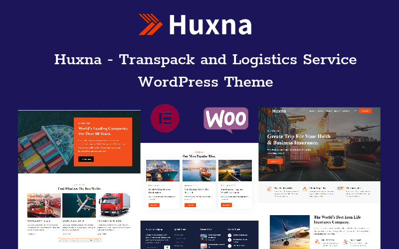 Huxna - Tema WordPress de Transpack e Serviço de Logística