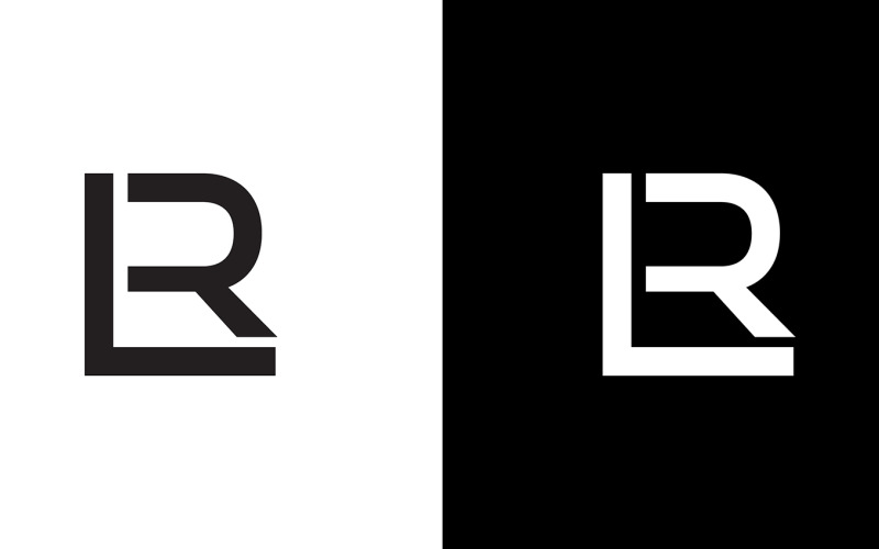 Letra rl, lr resumen empresa o marca Diseño de logotipo