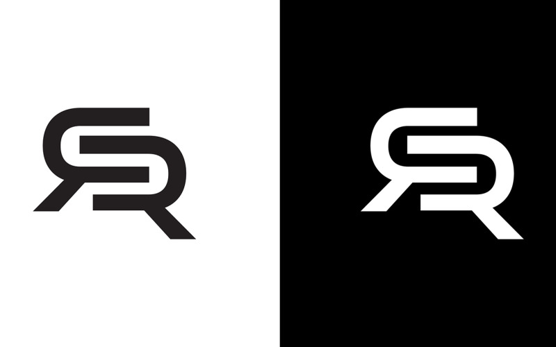 Letra rr, r empresa abstrata ou design de logotipo de marca