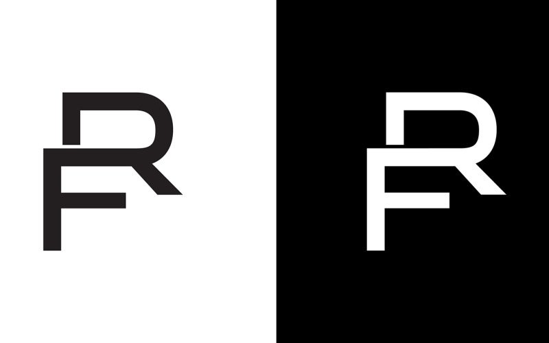 Letter rf, fr abstract bedrijf of merk Logo Design