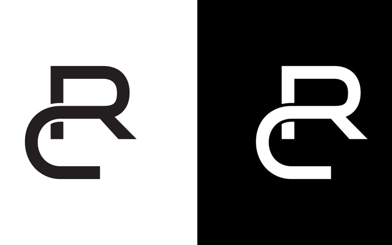 Mektup rc, cr soyut şirket veya marka Logo Tasarımı