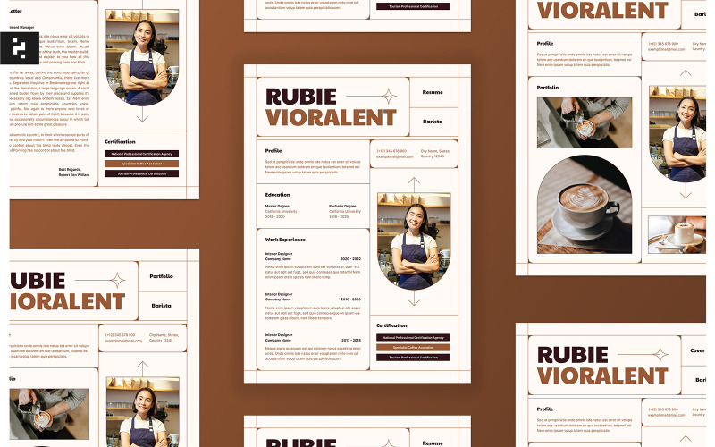 Minimale Barista CV CV
