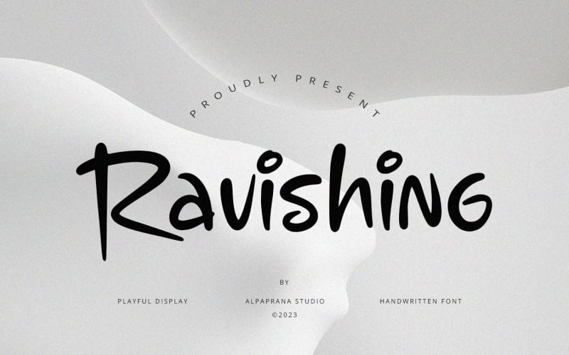 Ravishing - 浪漫展示字体
