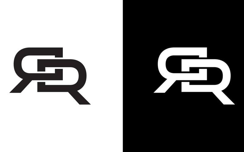 Rr, r Lettre abstraite entreprise ou marque Logo Design