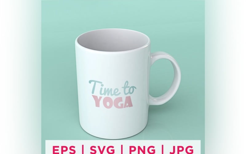 Time To Yoga Yoga Sticker Design