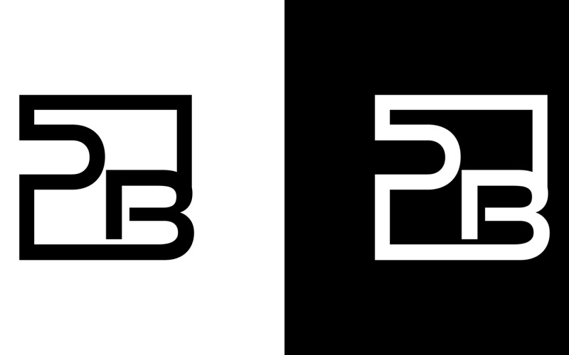 Буква pb, bp абстрактная компания или дизайн логотипа бренда