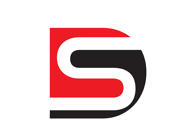 Letter ds, sd abstract bedrijf of merk Logo Design