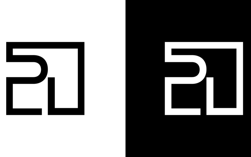 Letter pl, lp abstract bedrijf of merk Logo Design