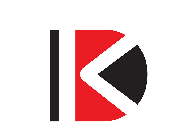 Lettre dk, kd société abstraite ou création de logo de marque