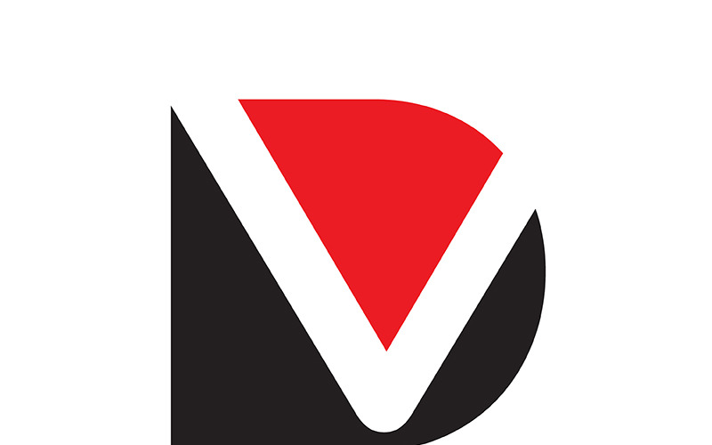 Lettre dv, vd abstrait entreprise ou marque Logo Design