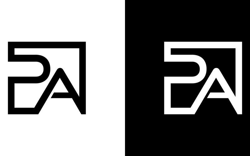 Mektup pa, ap soyut şirket veya marka Logo Tasarımı